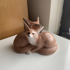 Antique Royal Copenhagen Desert Foxes Figurine 947 / 319 Excellent 1stQ Pre1923