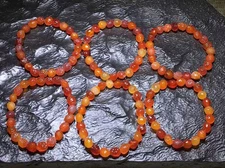 Natural Gobi Multi Color Alashan Candy Agate Stone Prayer Bracelet