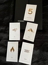 Chanel No 5 Fragrances Set of 5 Ad Cards of Elements Inspiring Scents