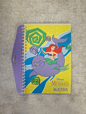 New Vintage Disney's The Little Mermaid Ariel 3 Ring Binder Folder 90s 