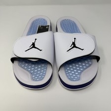 Nike Air Jordan Hydro Retro 5 Slide Grape White Purple Shoes 555501-103 Size 9