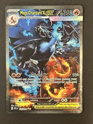Mega Charizard X Ex 125/094 Phantasmal Flames Special Illustration Rare Pokemon