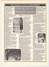 Vtg The Battle of the Long Count Gene Tunney vs Jack Dempsey 1927 Boxing 2002