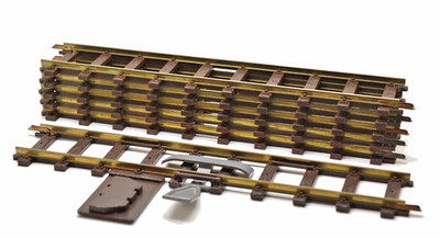 Faller  E-Train/Spur 0  -  6 x gerades Gleis /  Nr. 3811
