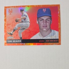 2025 Topps Chrome Tom Seaver #437 New York Mets Serial Numbered 08 /25