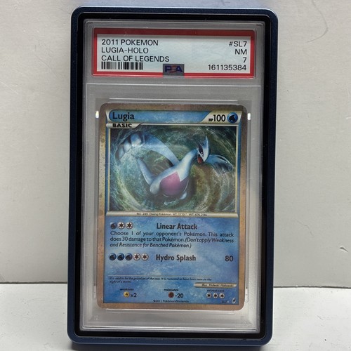 2011 Call Of Legends Lugia Sl7 Shiny Holo Rare Pokemon Card Psa 7 New Cert!