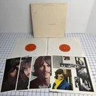 BEATLES White Album 2 LP Records CAPITAL SWBO 101 Orange Label Poster & 3 Photos
