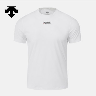 DESCENTE Swiss Triathlon Cooling Short-Sleeve T-shirt WHITE ASIAN