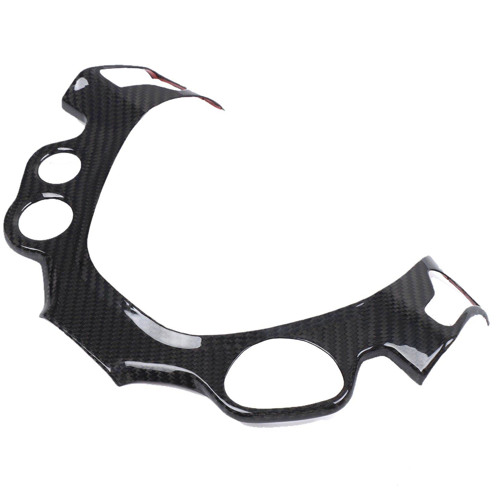 Carbon Fiber Steering Wheel Button Cover For Ferrari 458 Italia Spider 10-16