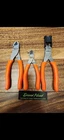 *NEW * Snap On Tools 3 Piece Plier Set - 86ACF / 85CF / 786CF ORANGE Soft Handle