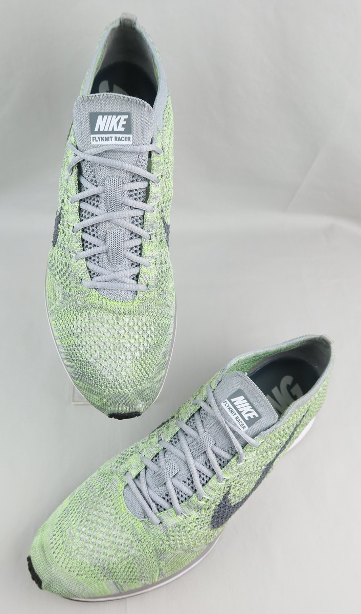 Nike Flyknit Racer Mens Running Shoes Pistachio Green Black Sz 11 Nike Flyknit Racer Men main image 4