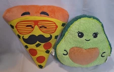 Avacado & Pizza Plushies BMI Fun Express 9" Inch Plush Food