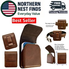 for Samsung Galaxy Z Flip 7 6 5 4 3 Belt Holster Phone Case, Leather Phone Po...