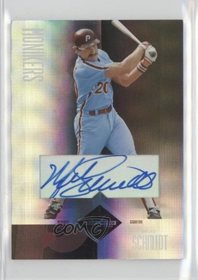 2004 Leaf Limited Monikers Silver Signatures 50/50 Mike Schmidt Auto HOF 5xh