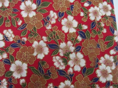Fabric By Yard  Cotton Metallic Gold Ming Rose Fabri-Quilt 44'' Quilting, Decor