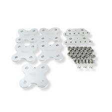 Aluminum Bus Bars: Double Bank, 12 Yinlong LTO Cells, Lug Style with Hardware...