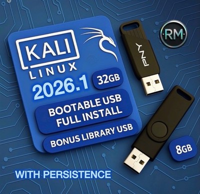 Kali Bootable Linux USB | 2-USB Bundle | 32GB + 8GB