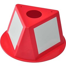 Inventory Control Cone W/ Dry Erase Decals 10"L x 10"W x 5"H Red Lot of 5