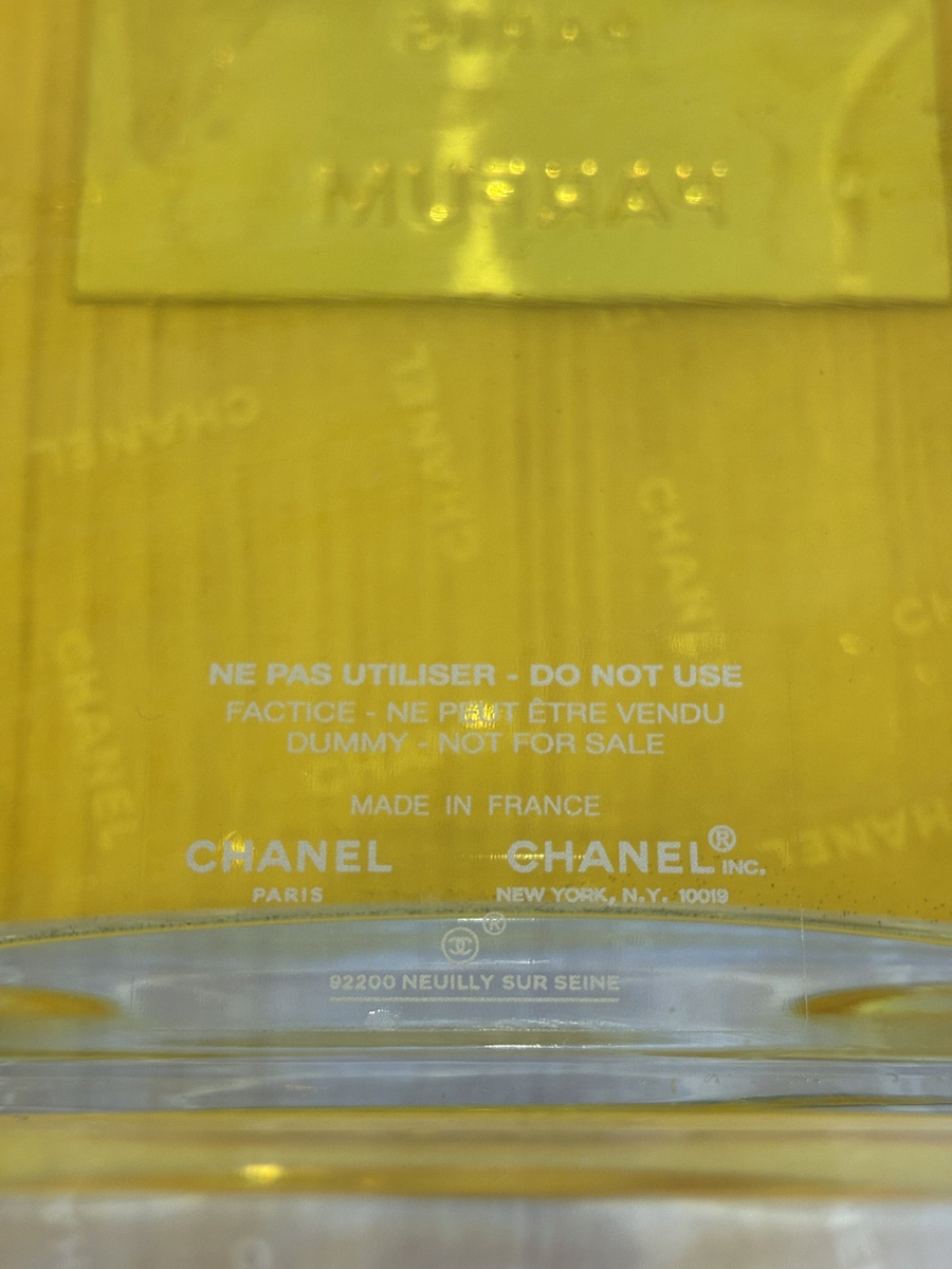 EXCELLENT GLASS FACTICE CHANEL №5 STORE DISPLAY 2 LITERS / 68 FL
