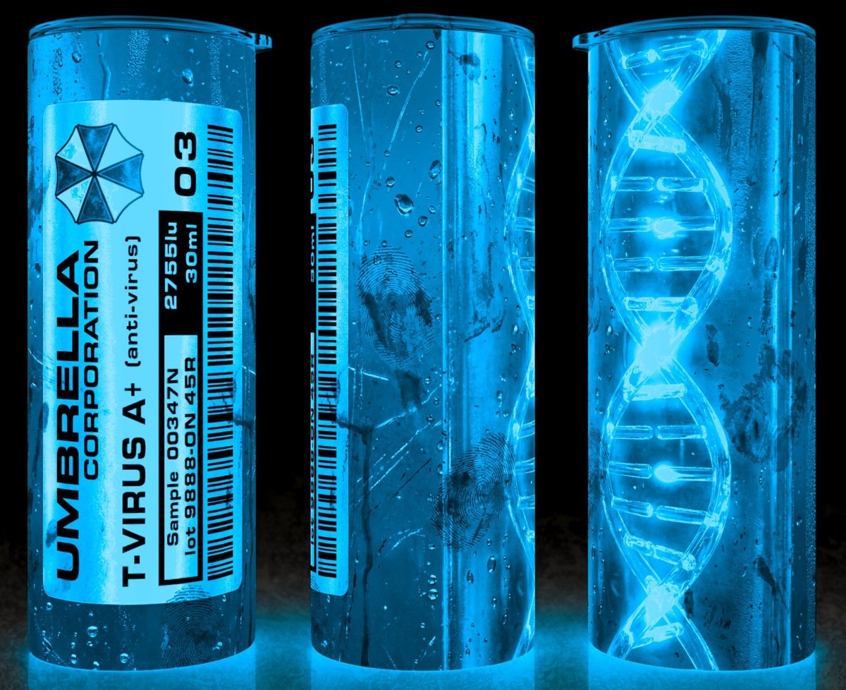 Glow in the Dark Resident Evil Umbrella Corp T-Virus DNA Strand