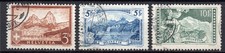 Schweiz 226-228  Gebirgslandschaften 1928, gestempelt