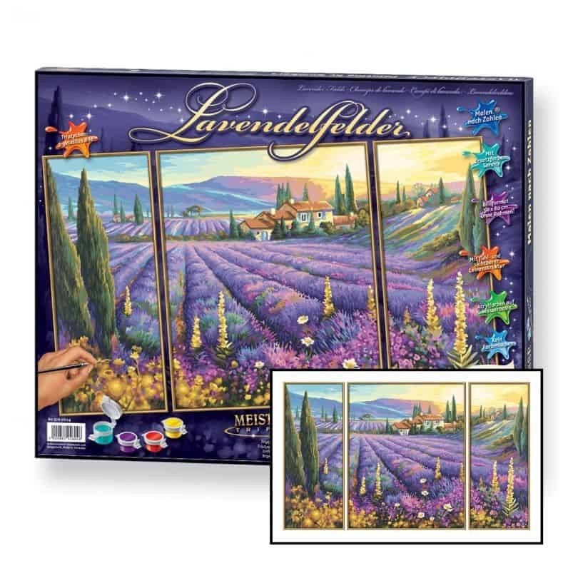 Painting by Numbers Schipper Triptych - Lavender fields 609260604