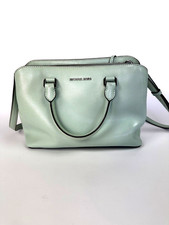 Michael Kors Hope Medium Leather Satchel Bag - Flame