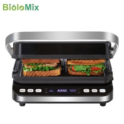 BioloMix Große Elektrogrillplatte Arbeitsplatte Kochplatte Grill Speck Gewerbe   