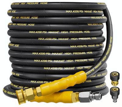 #ad 4200 PSI Pressure Washer Hose 50FT 3 8quot; QC w M22 14mm Adapter $49.99