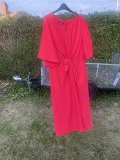 New Ella Boo Coral Pink Maxi Dress Size 16 rrp £225