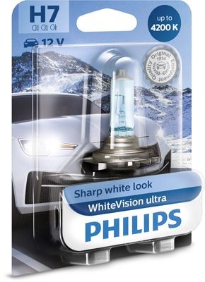 PHILIPS WHITEVISION ULTRA H7 GLÜHLAMPE 12V 55W BLISTERPACK | 12972WVUB1
