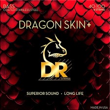 DR Strings Dragon Skin+ Coated 4String Stainl...