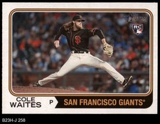 2023 Topps Heritage #258 Cole Waites Giants RC 8 - NM/MT