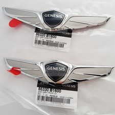Oem Genuine Front Rear Trunk Wing Emblem 2set For 2014-2019 Genesis G80 Oem Genuine Front Rear Trunk Wing Emblem 2set For 2014-2019 Genesis G80