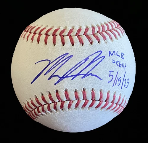 Matt McLain Signed Official Major League Baseball MLB Debut Inscription JSA COA