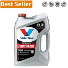 Full Synthetic High Mileage Motor Oil 5W-20, 5 Quart - Engine Protection 49.59 per gallon