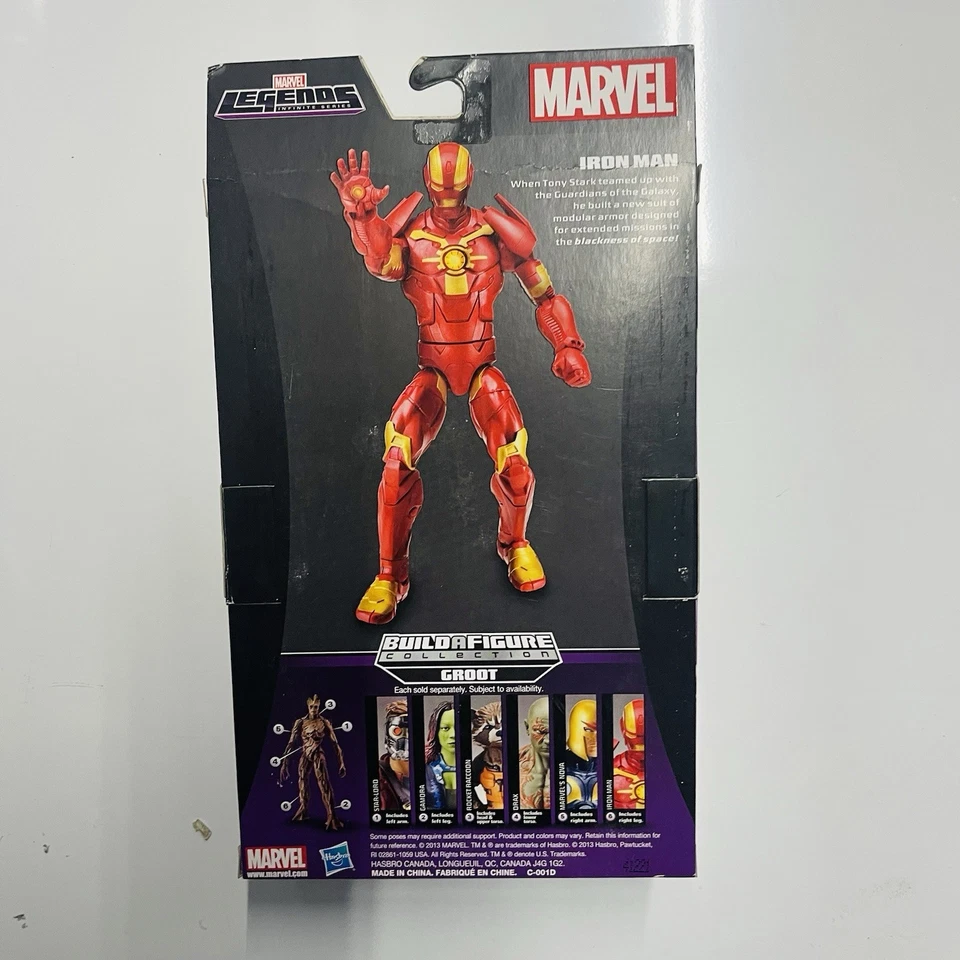 Iron Man Espacio Profundo Marvel Leyendas Guardianes de la Galaxia Groot BAF Onda 6" Nuevo en Paquete Foto 4 de 4
