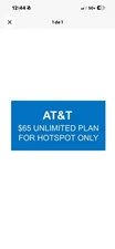 $50 AT&T Unlimited Hotspot Device Data Plan for RV or remote area 