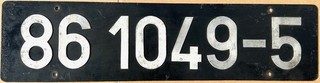 Lokschild Original 86 1049 5