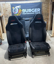 08-14 Subaru Wrx Sti Oem Black Alcantara Front Rear Seats Full Set