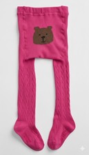 GAP babyGap NWT Cable Knit Bear Bottom Tights size 2-3 yrs Spring Must Have