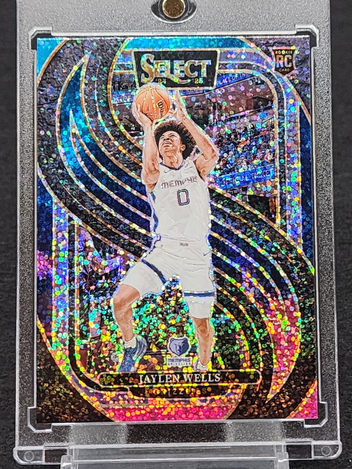 2024-25 Panini Select Premier Level Cosmic Jaylen Wells SSP RC Rookie Grizzlies