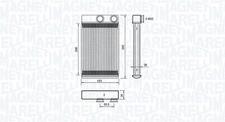 MAGNETI MARELLI Wärmetauscher Innenraumheizung 350218478000 für OPEL INSIGNIA