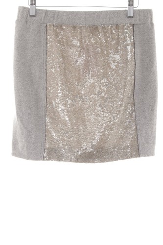 INWEAR Minigonna Donna Taglia IT 40 grigio chiaro-argento-oro stile casual - Foto 4 di 5