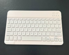 Wireless Bluetooth Keyboard for iPad Tablet Android Slim White