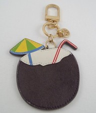 Authentic Tory Burch Coconut cocktail key/ handbag charm