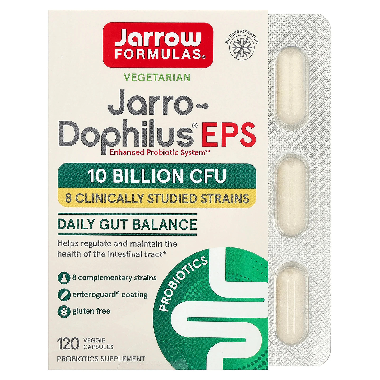 Jarro-Dophilus  EPS, 120 Veggie Caps (5 Billion CFU per Capsule)