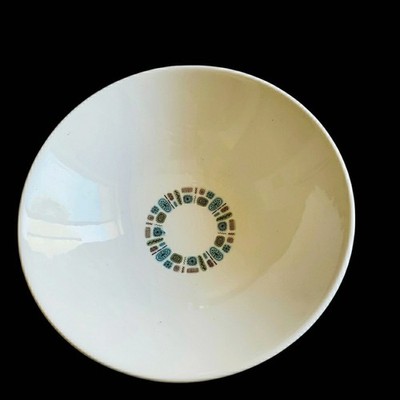 MCM Canonsburg Temporama Pottery Vegetable Bowl 9'' Atomic Dura Gloss USA
