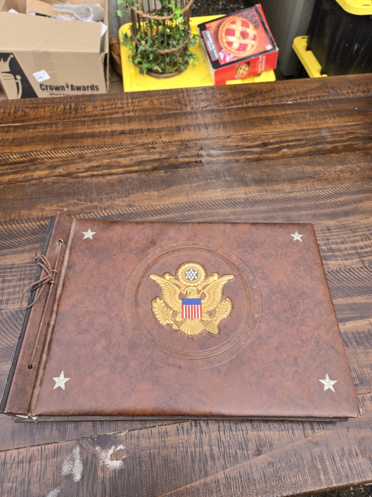 Vintage 1940s Photo Album United States Seal Atlantic/ New York City Hollywood