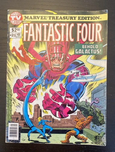 Vintage 1979 FANTASTIC FOUR #21 Marvel Treasury Edition Behold Galactus Comic